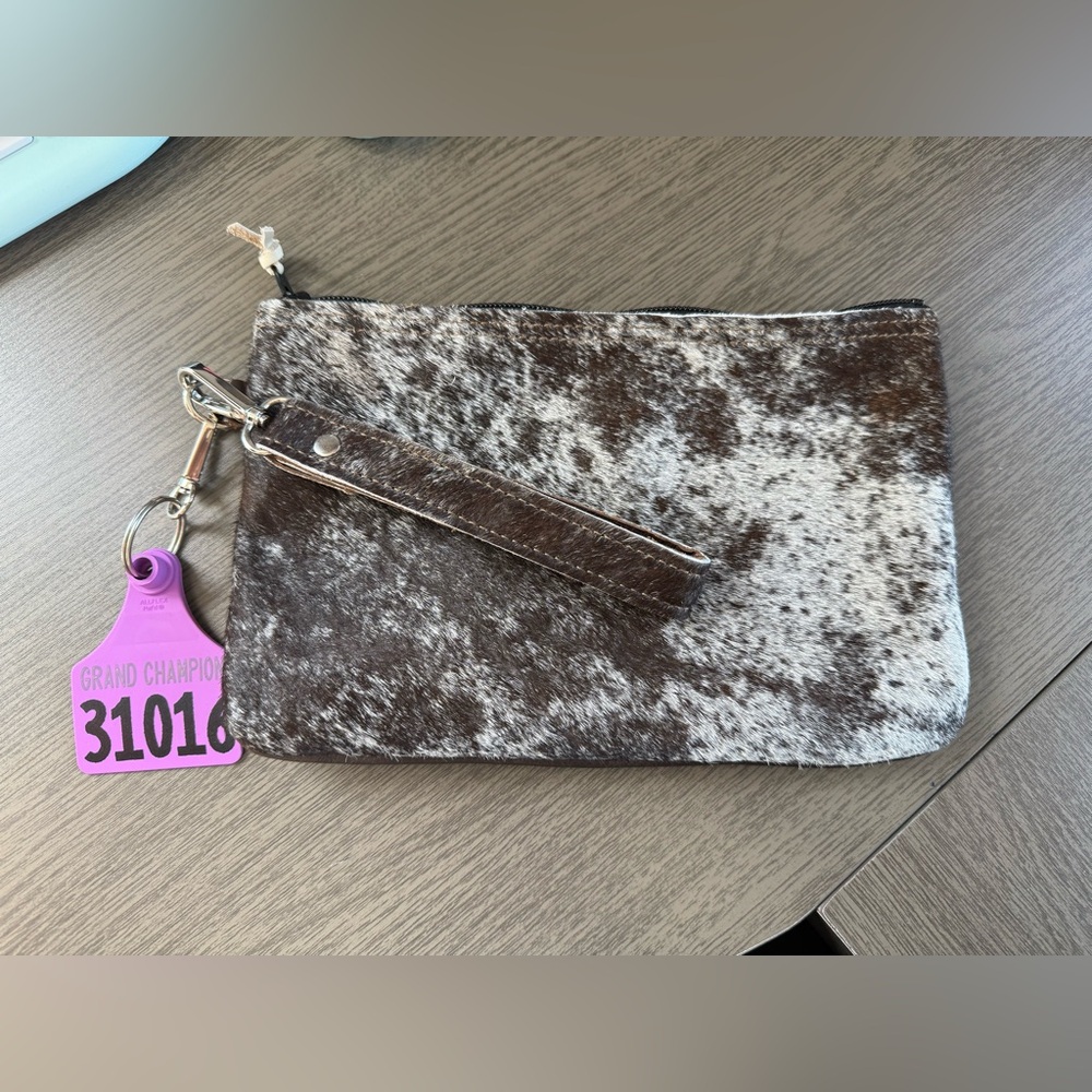 HCC - Brown and White Women's Clutch